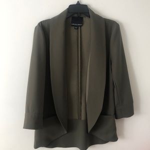 Harlowe and graham army green blazer